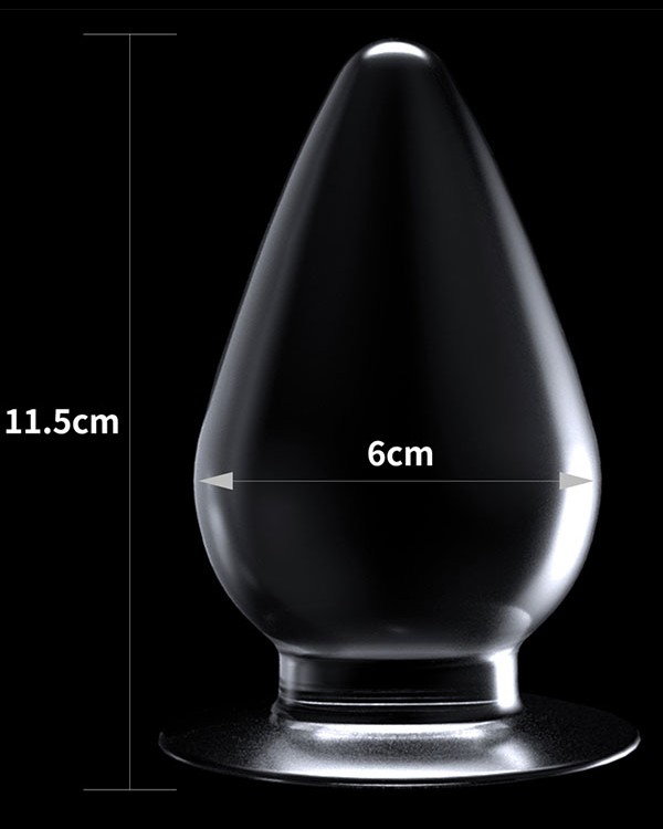 Flawless 4.5'' Clear Anal Plug