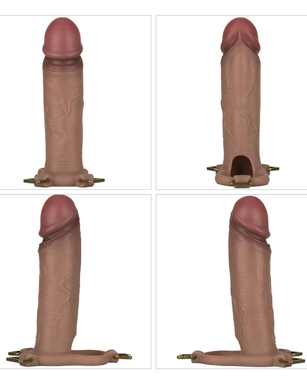 LoveToy Ingen 9'' Enhanced Set L/XL/2XL İçi Boş Kemerli Penis