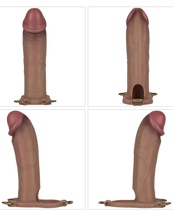 LoveToy Ingen 10'' Enhanced Set L/XL/2XL İçi Boş Kemerli Penis