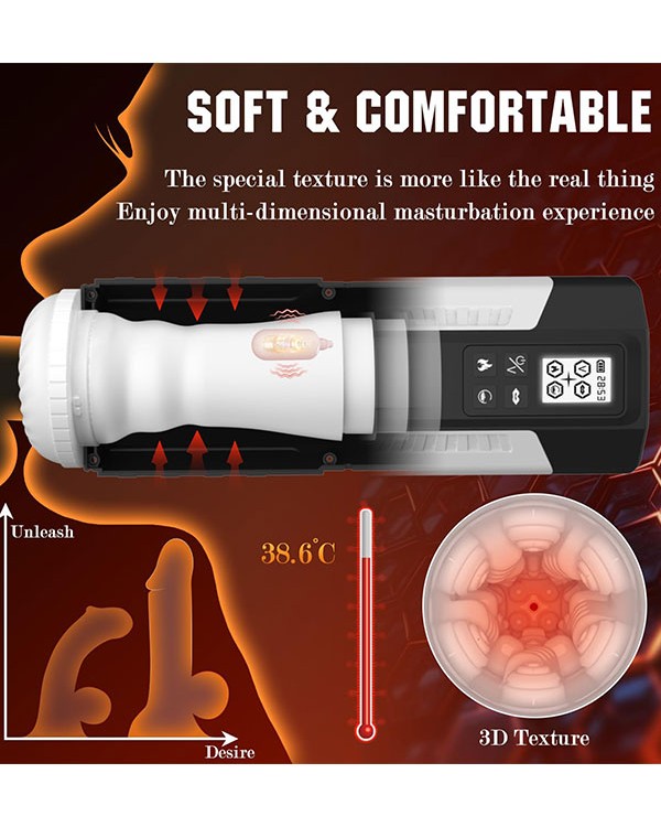 NOXXX Max Thrust Isıtmalı Şarjlı Vakumlu Mastürbatör
