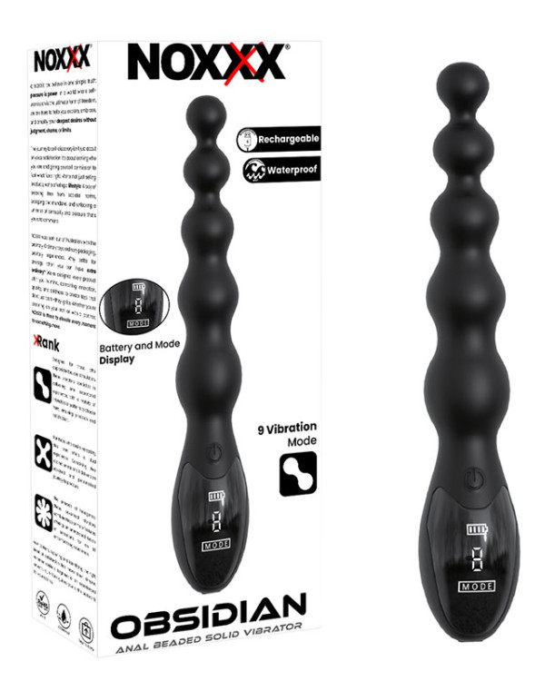 NOXXX Obsidian Boncuklu Anal Vibratör