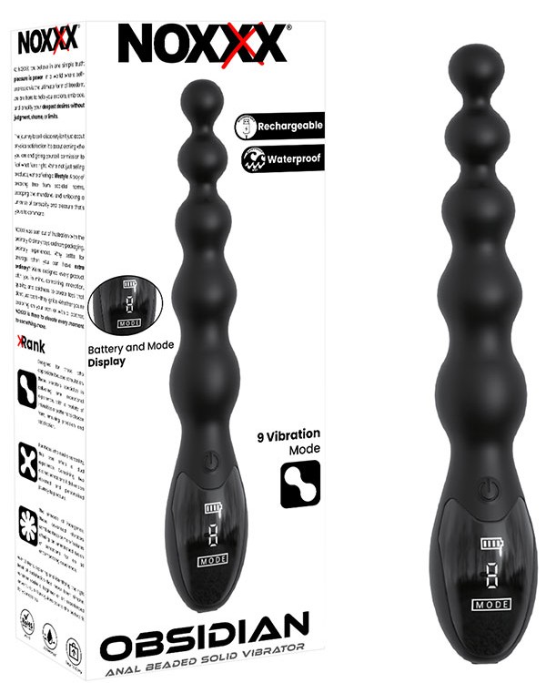 NOXXX Obsidian Boncuklu Anal Vibratör
