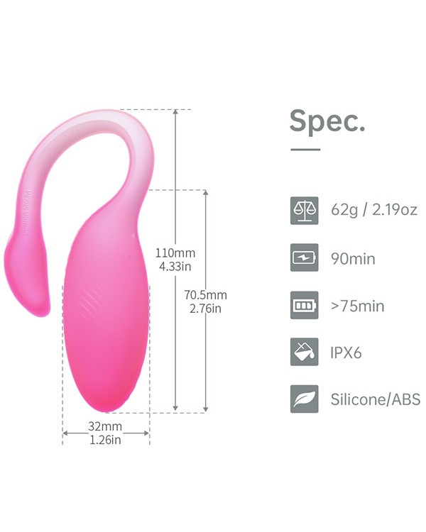 Magic Flamingo Max Telefon Kontrollü Giyilebilir Vibratör