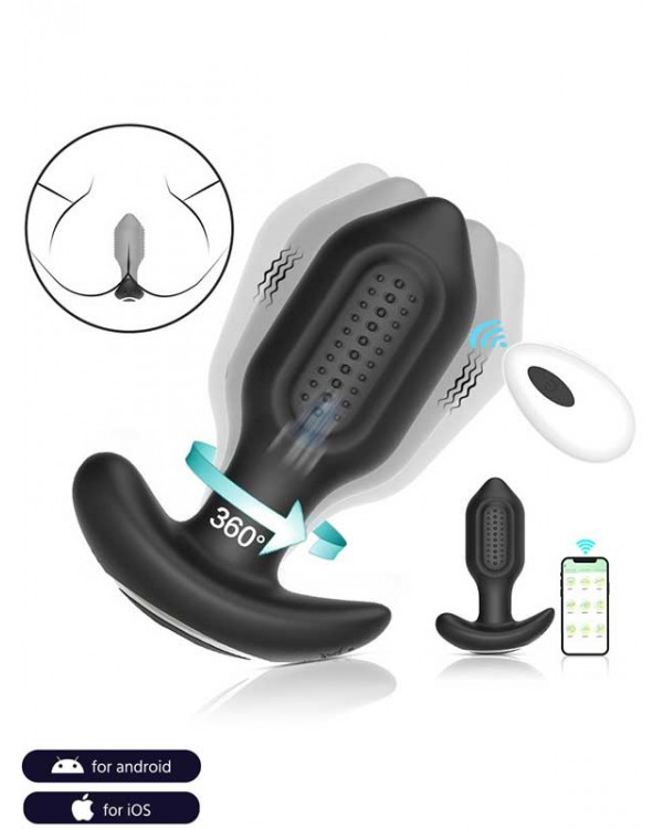 NOXXX A-Heros BUDD APP Kontrol ve Uzaktan Kumandalı 360° Anal Plug