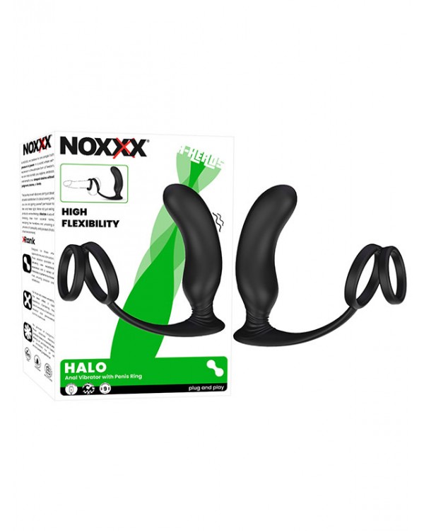 NOXXX Halo Penis Halkalı Prostat ve Şarjlı Anal Masaj Vibratörü