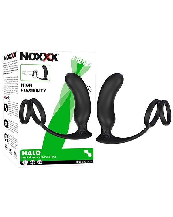 NOXXX Halo Penis Halkalı Prostat ve Şarjlı Anal Masaj Vibratörü