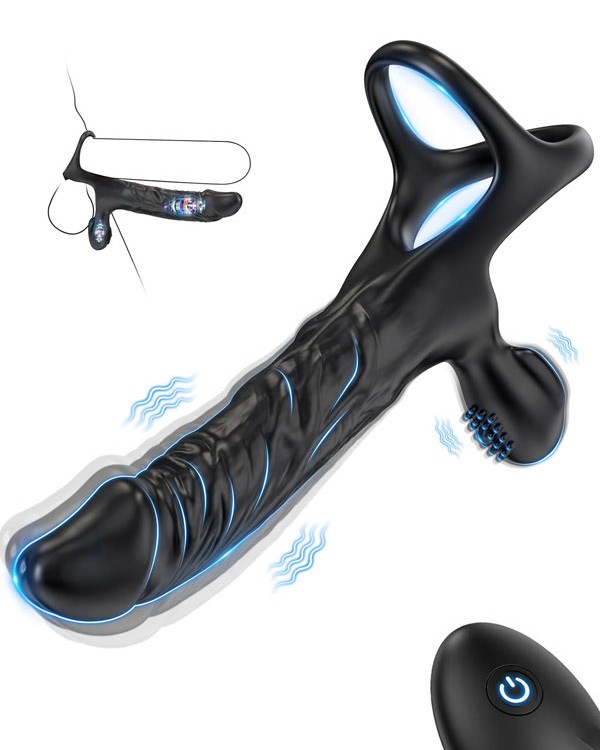NOXXX DualDrive Uzaktan Kumandalı Esnek Takılabilir Titreşimli Penetratör Penis