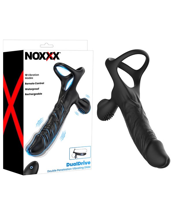 NOXXX DualDrive Uzaktan Kumandalı Esnek Takılabilir Titreşimli Penetratör Penis