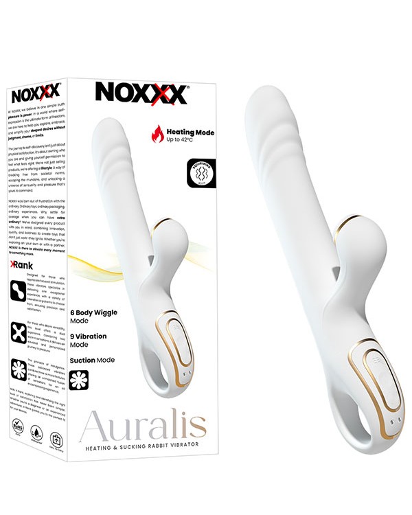 NOXXX Auralis Isıtmalı Emme ve Kıvrılma Hareketli Tavşan Vibratör