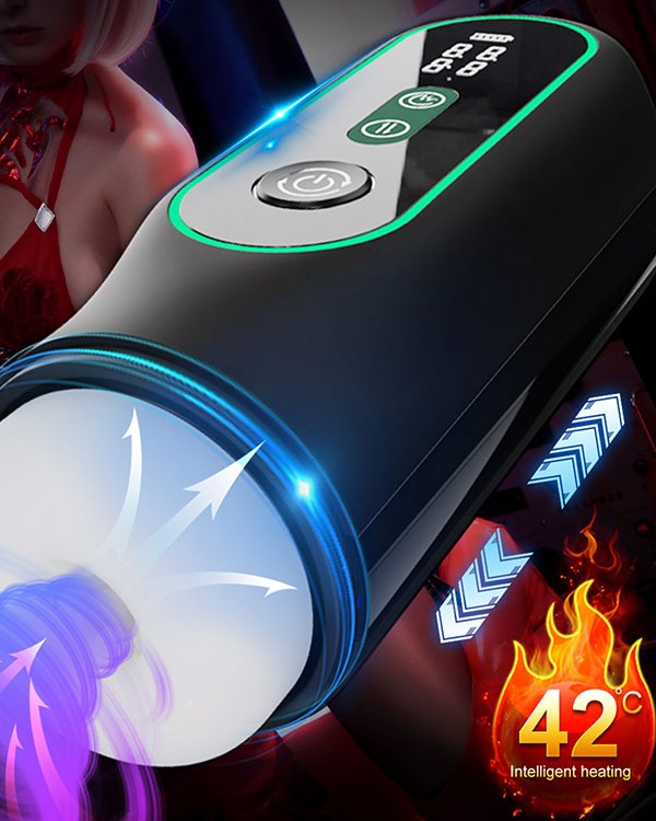 NOXXX PulseOne Isıtmalı Sesli İleri Geri Hareketli Titreşimli Vakumlu Otomatik Mastürbatör