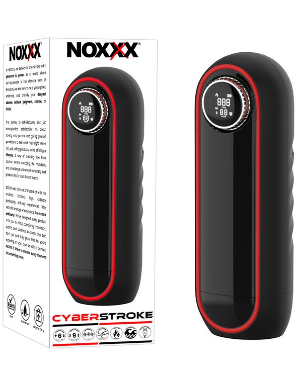 NOXXX CyberStroke Isıtmalı Thrusting Vakumlu Titreşimli Ses Özellikli Mastürbatör