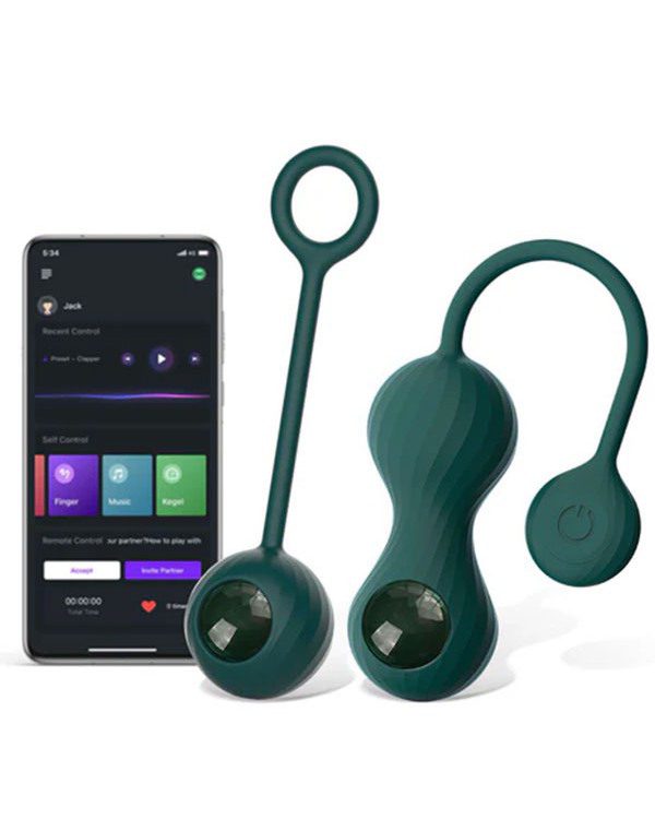 Magic Motion Crystal Duo Telefon Kontrollü Kegel Egzersiz Topları