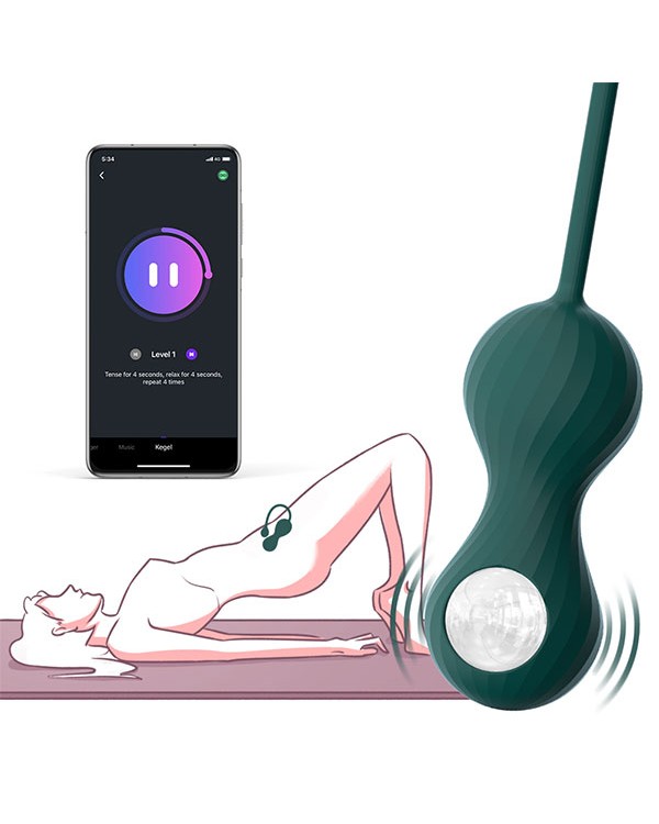 Magic Motion Crystal Duo Telefon Kontrollü Kegel Egzersiz Topları