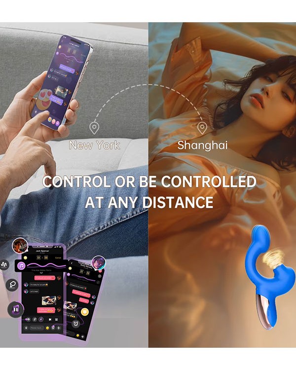 Magic Ponder Telefon Kontrollü Hareket Algılama Özellikli Çift Uyarımlı Vibratör