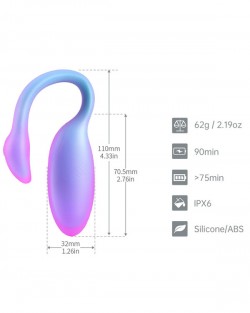 Magic Flamingo Max Telefon Kontrollü Giyilebilir Vibratör Mavi